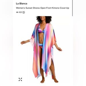 La Blanca
Women's Sunset Shores Open-Front Kimono Cover-Up
One Size
